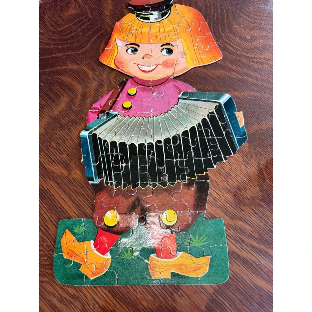Vintage 1960s HG Toys L'il Dutch Boy Giant Shaped Jigsaw Puzzle